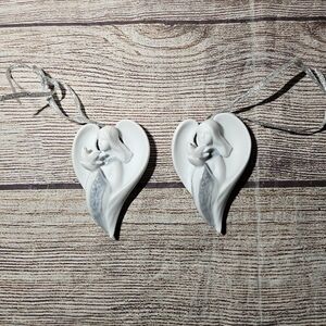 Apple tree design Fine Porcelain Angel of Peace Angel Dove Christmas ornaments